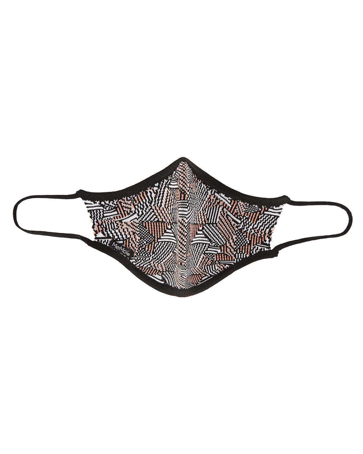 Geometric Print Unisex Face Covering : Color: Black