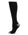 WellFit 15-20mmHg Off Black Cotton Compression Socks : Color: Black