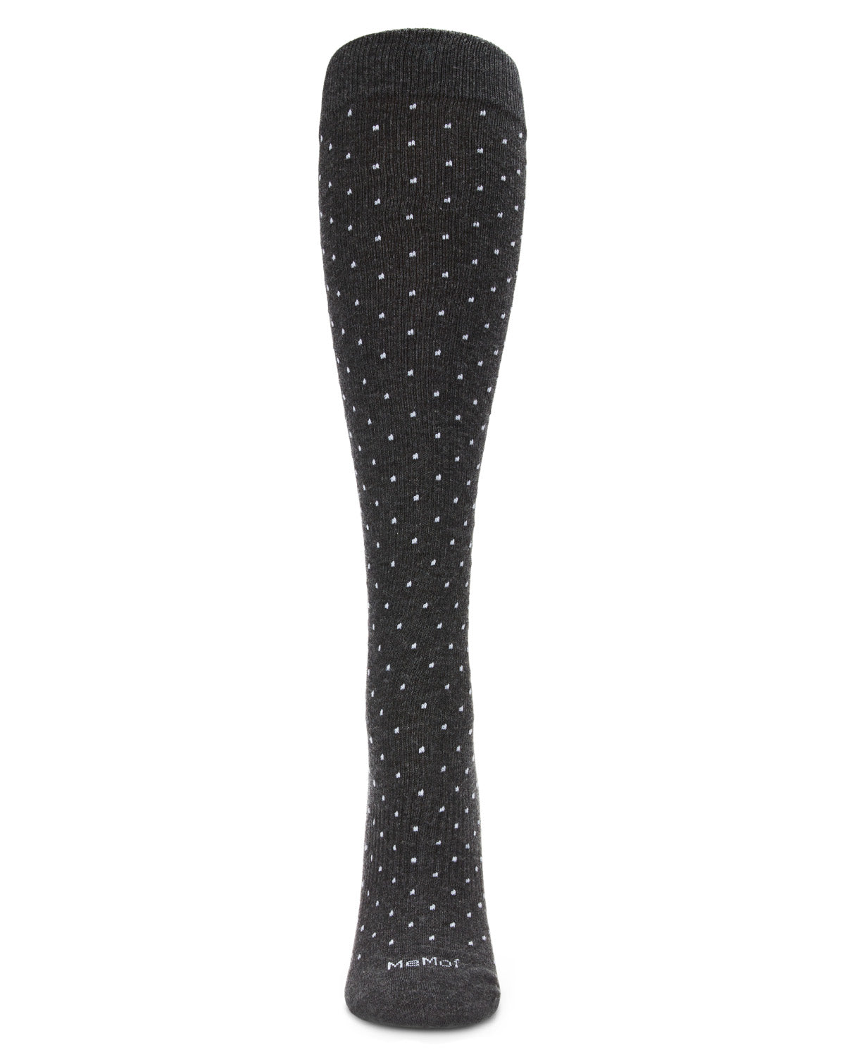 Unisex Swiss Dot Cotton Blend 15-20mmHg Graduated Compression Socks : Color: Dark Gray Heather