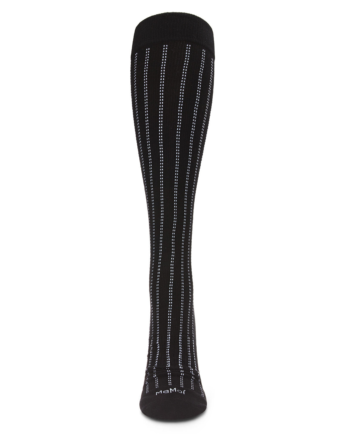 Unisex Highway Stripe Cotton Blend 15-20mmHg Graduated Compression Socks : Color: Black