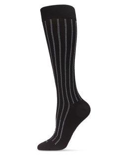 MeMoi Highway Stripe Cotton Compression Socks