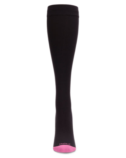 Unisex Solid Nylon 15-20mmHg Graduated Compression Socks : Color: Light Pink