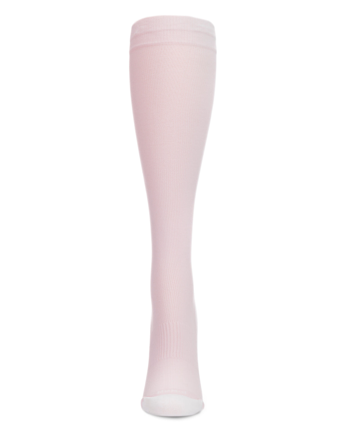 Unisex Solid Nylon 15-20mmHg Graduated Compression Socks : Color: Light Pink