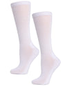Diabetic Comfort Non-Skid Crew Socks : Color: White