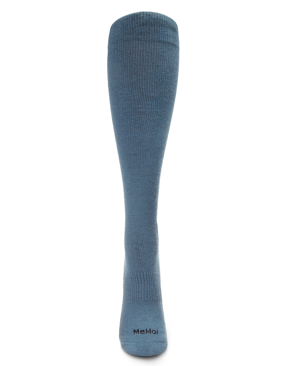 Unisex Solid Merino Cushion Sole Knee High Wool Blend 15-20mmHg Graduated Compression Socks : Color: Blue Denim