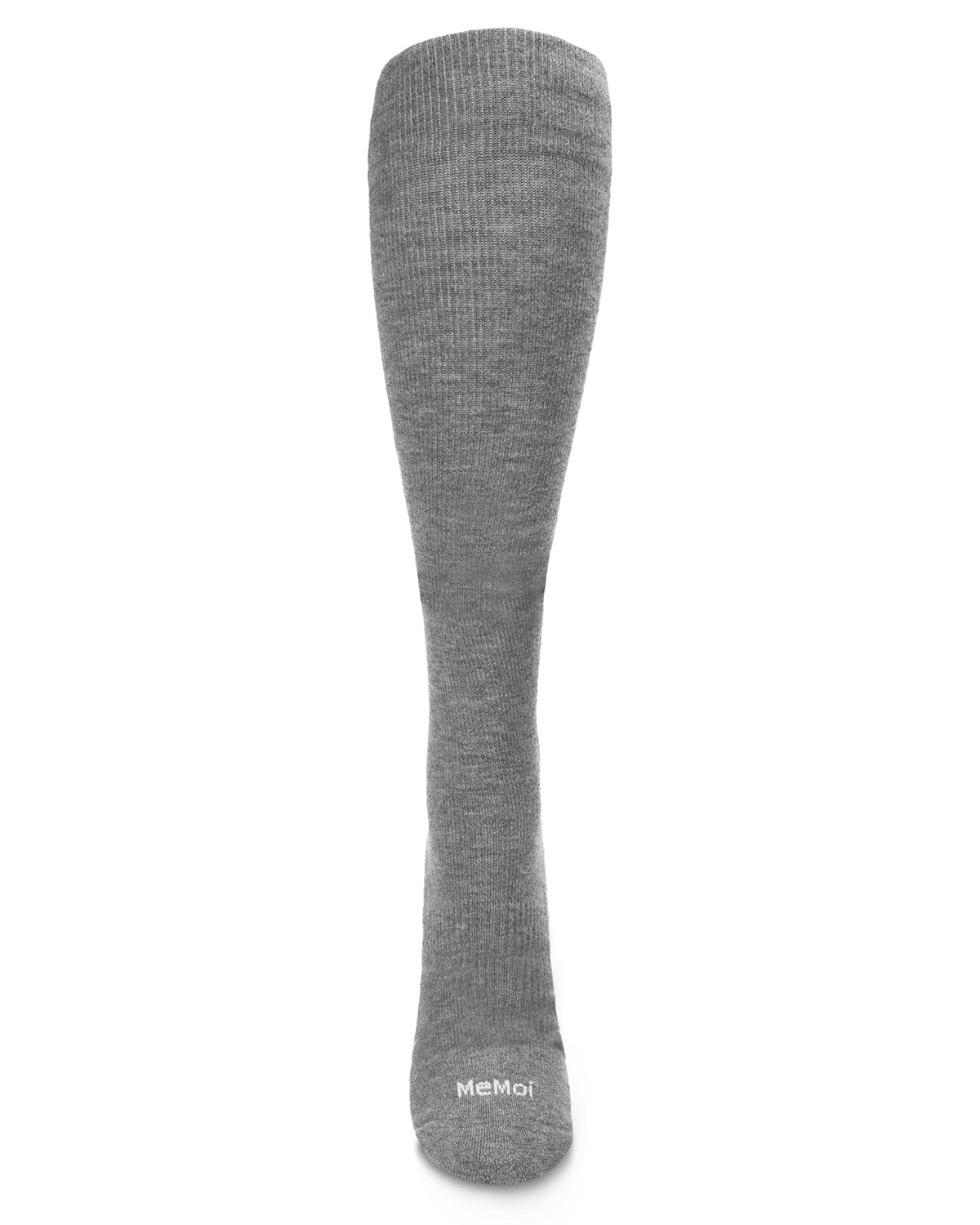 Unisex Solid Merino Cushion Sole Knee High Wool Blend 15-20mmHg Graduated Compression Socks : Color: Dark Gray Heather
