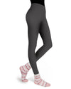 Pink Diamond Cozy Non-Skid Sock & Fleece-Lined Legging Set : Color: Pink-Gray