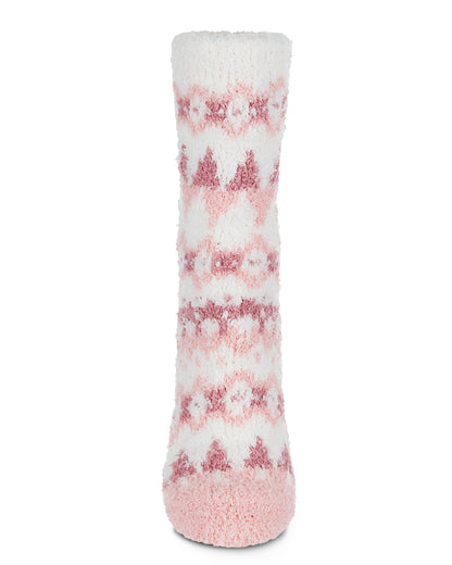 Pink Diamond Cozy Non-Skid Sock & Fleece-Lined Legging Set : Color: Pink-Gray