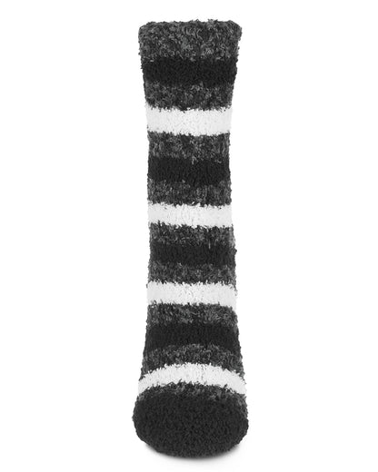 Women's Charcoal Stripe Cozy Sock And Legging Set : Color: Charcoal Stripe