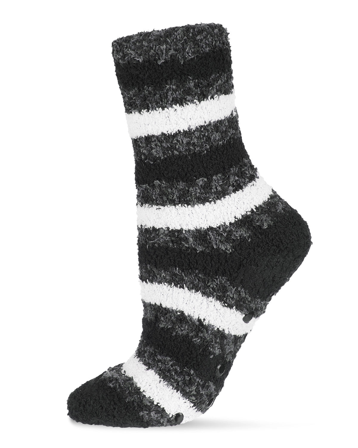 Women's Charcoal Stripe Cozy Sock And Legging Set : Color: Charcoal Stripe