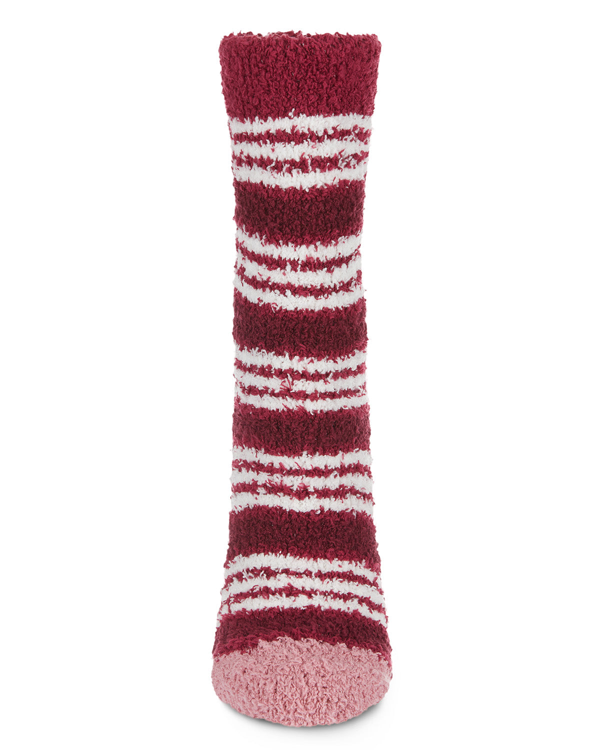 Red Stripe Cozy Sock & Legging Set : Color: Mauve-Black