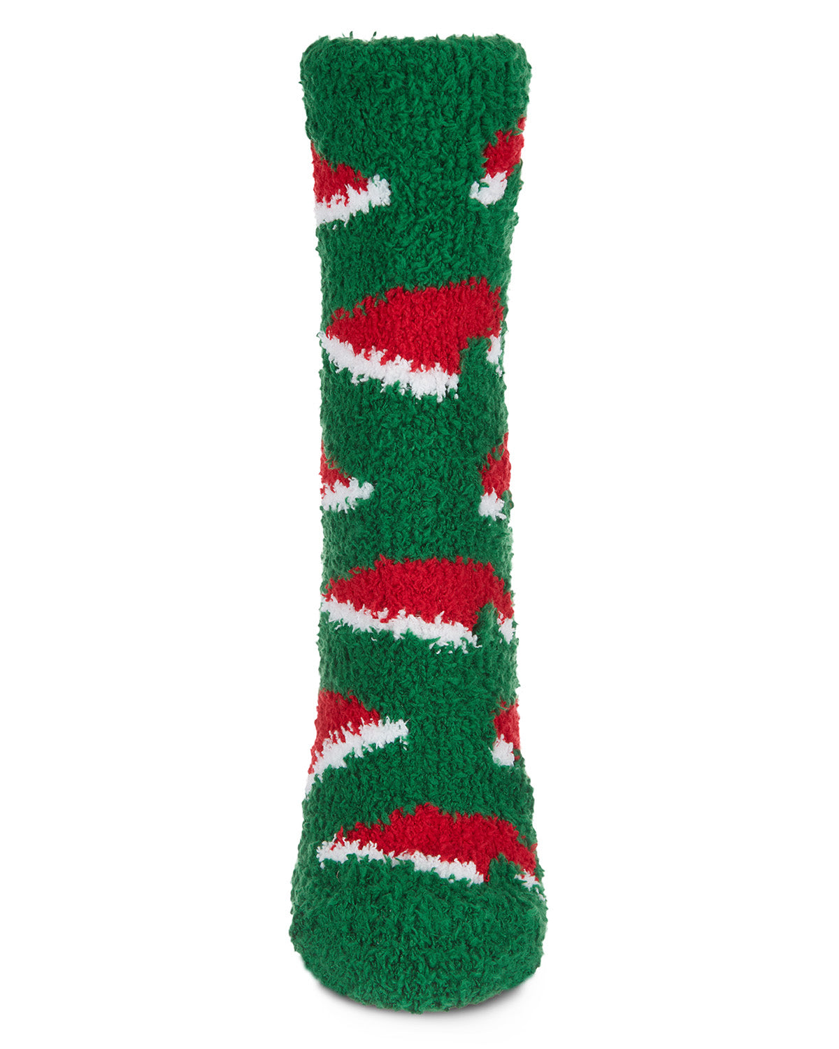 Santa Hat Cozy Non-Skid Sock & Legging Set : Color: Green-Black