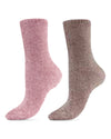 Chenille Luxe Cozy Crew Sock 2 Pack : Color: Lilac-Rockridge
