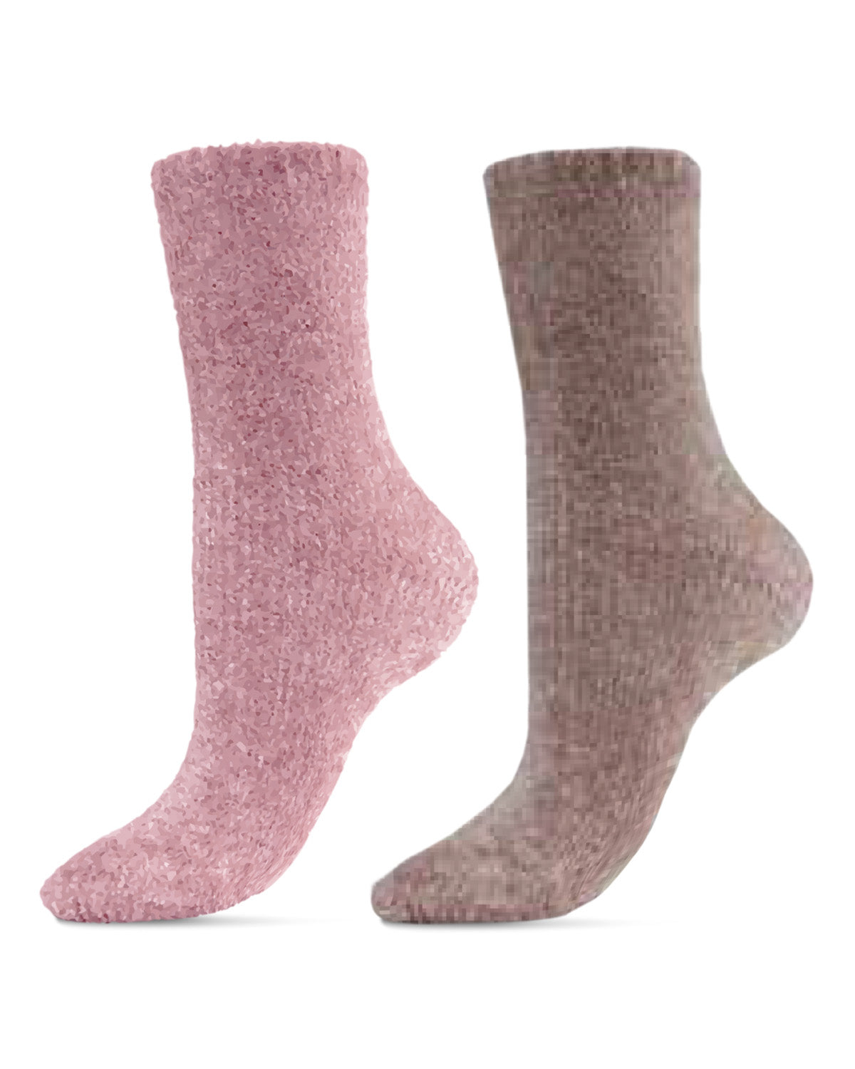 Chenille Luxe Cozy Crew Sock 2 Pack : Color: Lilac-Rockridge