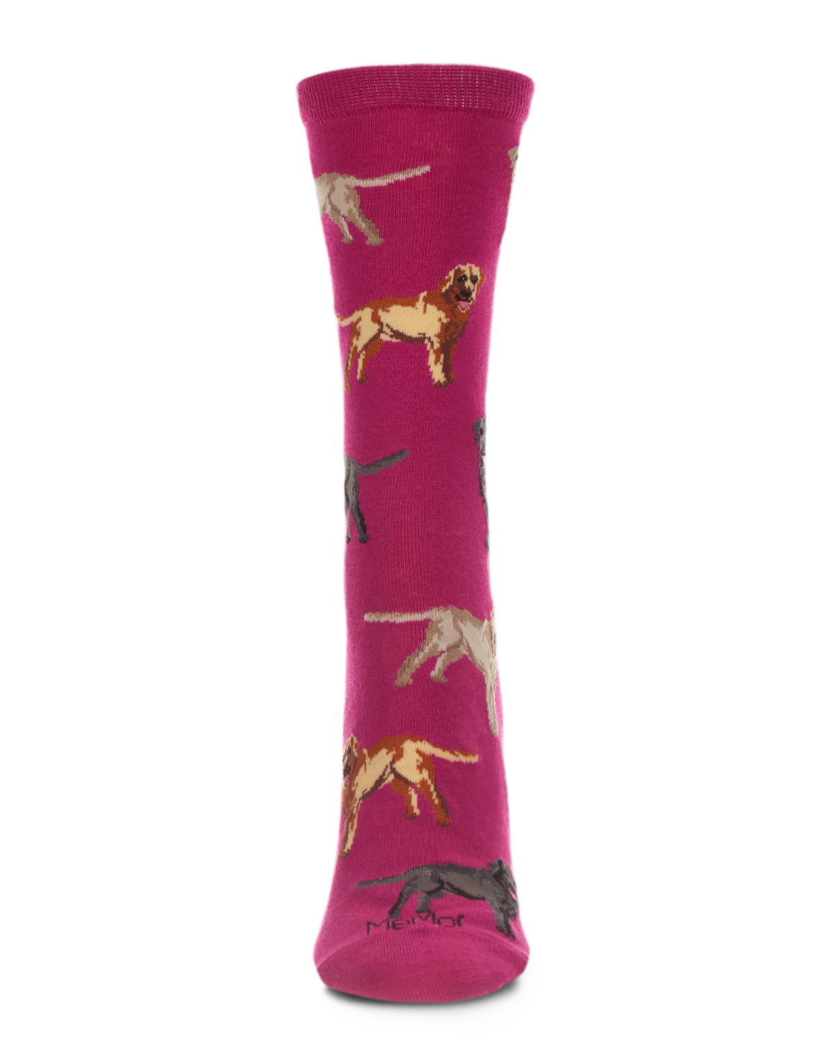 Lovely Labradors Bamboo Blend Crew Sock : Color: Black